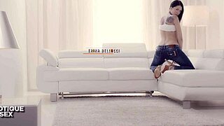 Russian babe Erika Bellucci rides kinky lover's cock in passionate juicy anal orgasm