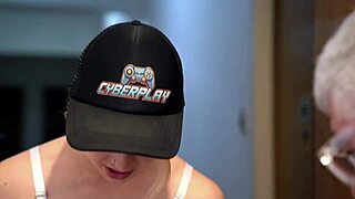 hot delivery guy pounds her ass deep for creamy anal finish