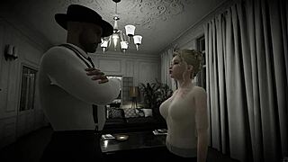 blonde lingerie tease in voyeur angels awakening play part 3