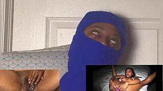 whoa my wet ebony pussy squirts hard with eyes rolling in orgasmic bliss... damn