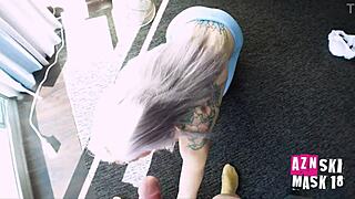 damn she comes over to use your shower but ends up showering her pussy ~ bambi blitz