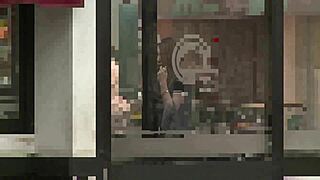 this asian japanese cutie pisses outside so casually