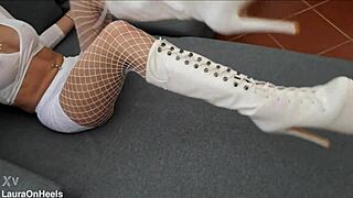 Can You Handle Perfect-Assed Milf's High-Heeled Boots and Fishnets?!