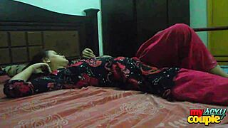 bhabhi rocks salwar suit on bed with hot audio action wid steamy moves and licks
