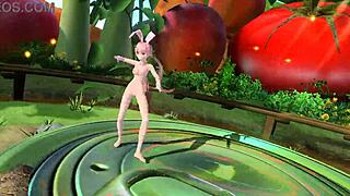 Megurine Luka's Full Nude Bunny Costume Shocks in Project Diva Mod