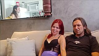 step-sister seductively fucked while step-brother watches hungrily