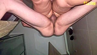 i couldn't resist pounding this 18yo latina teen's tight ass in the bathroom while she moans loud for my mature cock