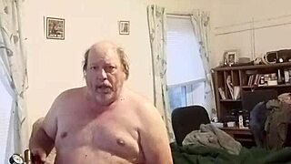 62 year old buzzes vibrator deep in tight ass