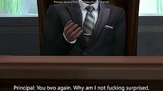 spoiled RICH GIRL gets her ASS PENETRATED by principal's BIG DICK sims 4 3d hentai