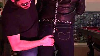 Cherry's tight jeans get spanked hard by dominant hand