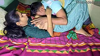 newlywed desi bride cheats with delivery guy he fucks her tight pussy rough and licks her natural tits passionately