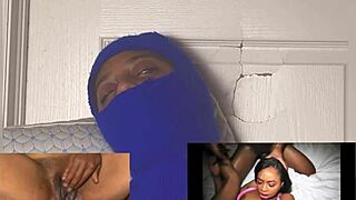 whoa my wet ebony pussy squirts hard with eyes rolling in orgasmic bliss... damn