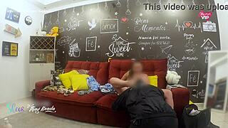 trying on clothes by delivery guy i sucked his cock til he exploded on me!!