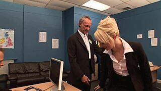 ben dover's secretary team sucks boss dick during office hours