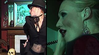 elegant milf in heels fishnets fucked deepthroat doggy anal gaping