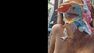 big titted tattooed milf turns friday into her pie day