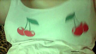 girl why tease those big pierced nipples on cam? sexy homemade tit play gets so horny