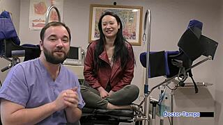 dr tampa humiliates zoe lark backstage in latex gloves handcuffs big ass asian brunette