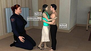 imagine giantess tits smothering you during wild shrink man sex