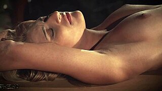 i'm the hot blonde bdsm slave tied up in latex, SPANKED hard and punished rough in the garage