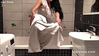 Czech pornstar lexidona holds pee in intriguing homemade solo! Softcore european amateur teases wet