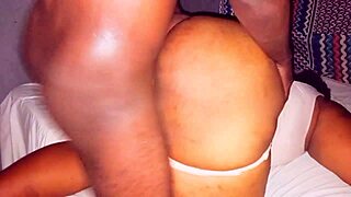 big ass ebony lady yanks out huge black cock for hardcore doggystyle creampie