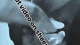 Isn't This Sneak Peek of Horny Hard Masturbation Saga Black and White Teasing?