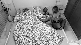 Horny Wife's Friend Sneaks Bed for Wild FFM Ride!