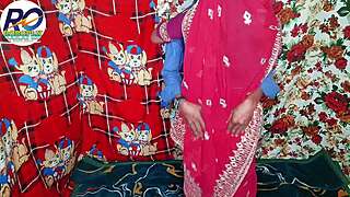 check out desi stepmom in red saree getting doggy fucked with hindi audio full clip