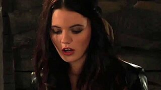 i dominate this submissive lesbian teen maid whipping her panty-clad ass in silk bondage