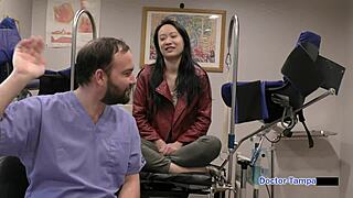dr tampa humiliates zoe lark backstage in latex gloves handcuffs big ass asian brunette