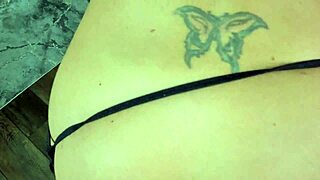 pornstar stripper gives lapdance teases huge tits then deepthroats cock for tramp stamp cum blast