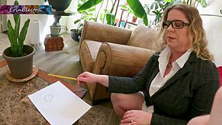 stepmom helps you study by riding your fat cock cowgirl style in taboo creampie