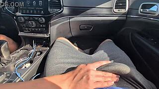 Messy Handjob Delivers Huge Driving Cumshot