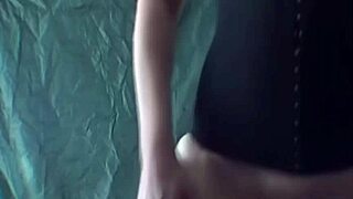 Blonde wife dances shyly stripping to flash hairy bush and big tits