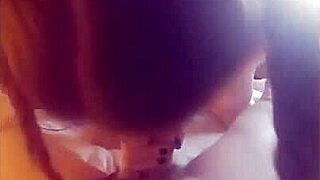 damn this slutty teen's juicy ass small tits and huge nipples beg for cock while she deepthroats like a pro!!