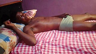 Thick black big ass model stretched wide in fake casting anal