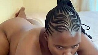 damn, this juicy ebony's ripping clothes for her huge wet pussy close-up toy play