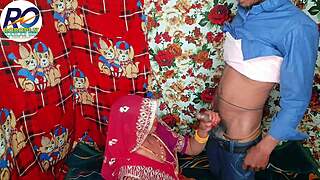 check out desi stepmom in red saree getting doggy fucked with hindi audio full clip