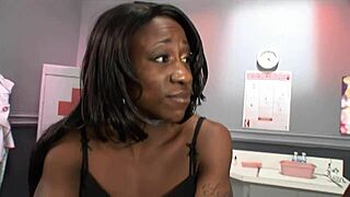 yo black milf's asshole gapes wide on monster cock doggystyle 😈🔥 assfucking in fishnets