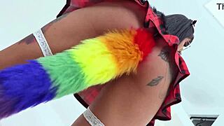 Daniela Garcia's Ass Destroyed in 5-on-1 DP Gape Orgy!