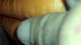 Carrots Stuffed Deep in Her Pussy!