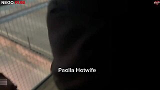 paolla hotwife flashes then takes nego rubi's monster bbc publicly
