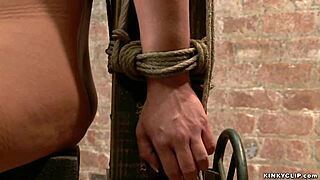 yo check this gagged bound lesbian gettin vibrated hard in kinky bondage!!