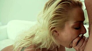 Cherry Kiss Drains Fat Cock in Pussy Ass and Throat Triple Cum