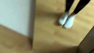 good morning... sniffing her smelly white socks fetish 😍👃