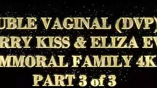 Two hung bros and eliza's tight pawg holes get pounded hard
