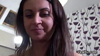 czech nympho strips in mall then takes pov anal screwing hard