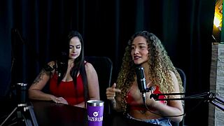 erotic dancer masturbates on motorcycle then takes gangbang fetish in sheer red