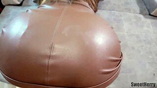 babe brunette wife rides monster cock to orgasm in homemade fuck
